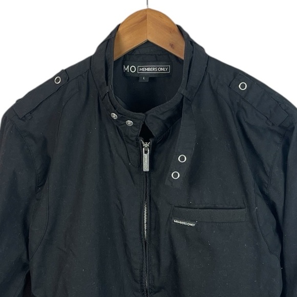 B21 Men’s Members Only Brand Full Zip Epaulette Jacket L - Picture 2 of 4